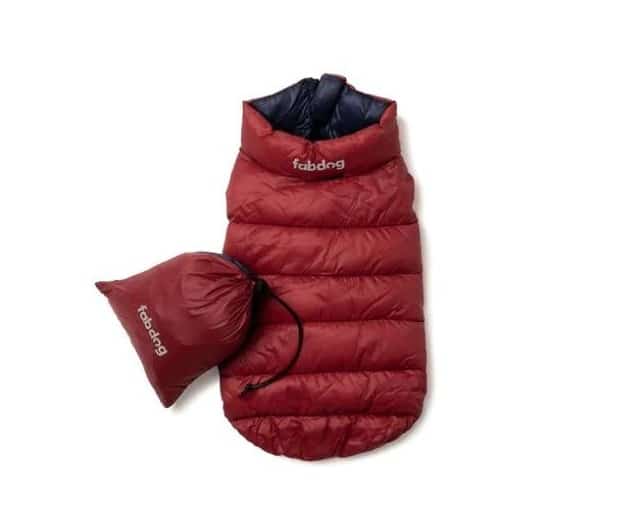 Red & Navy Pack N' Go Reversible Dog Puffer image 0