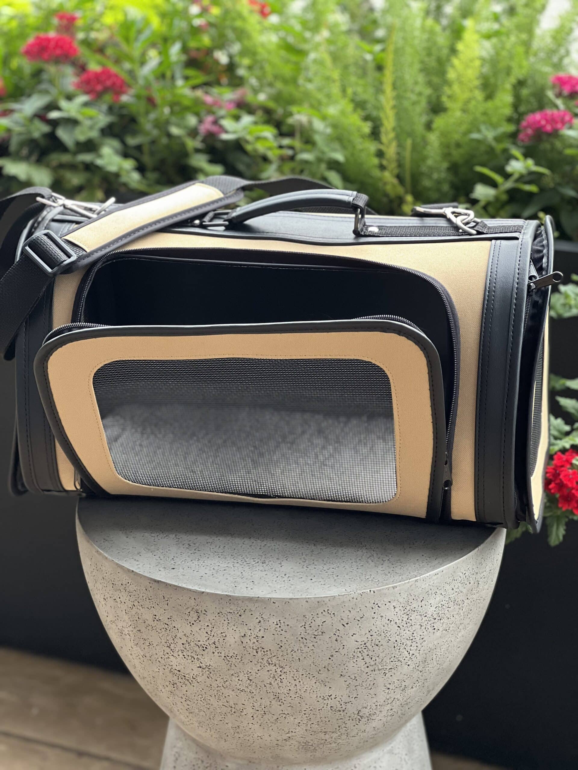 Kelle Khaki Large Dog Carrier image 1