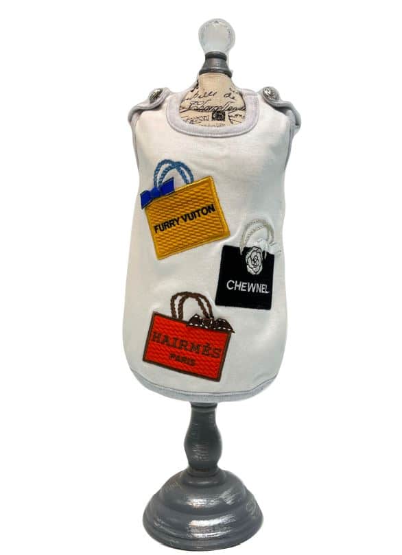 Shopaholic Luxury Dog Tank image 0