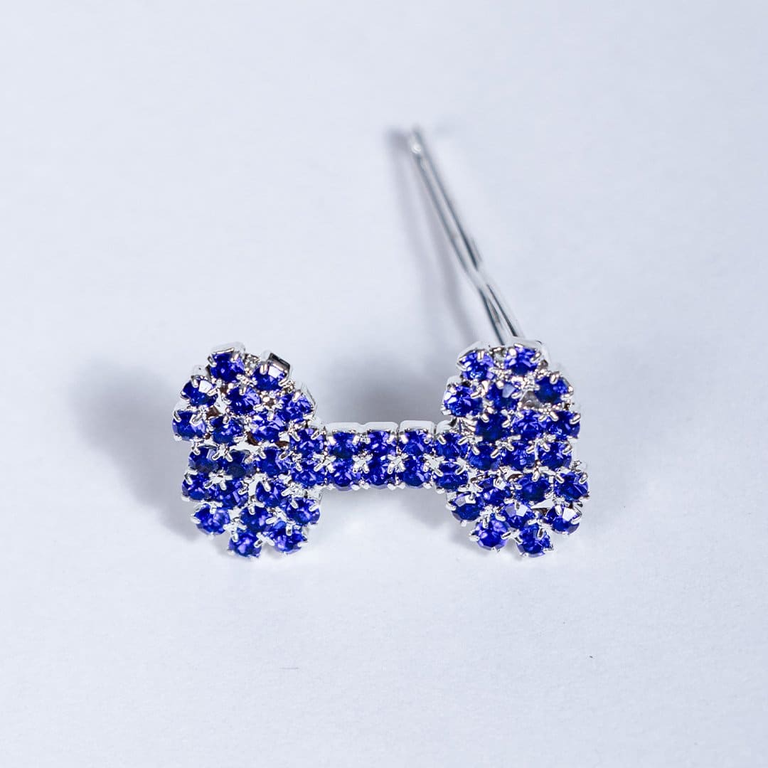 Crystal Bone Barrette - Blue image 0