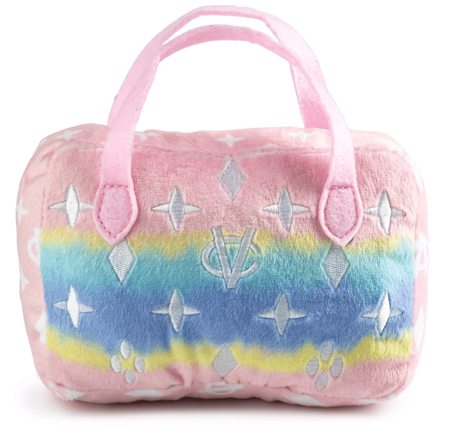 Pink Ombre Chewy Vuiton Handbag Dog Toy image 3