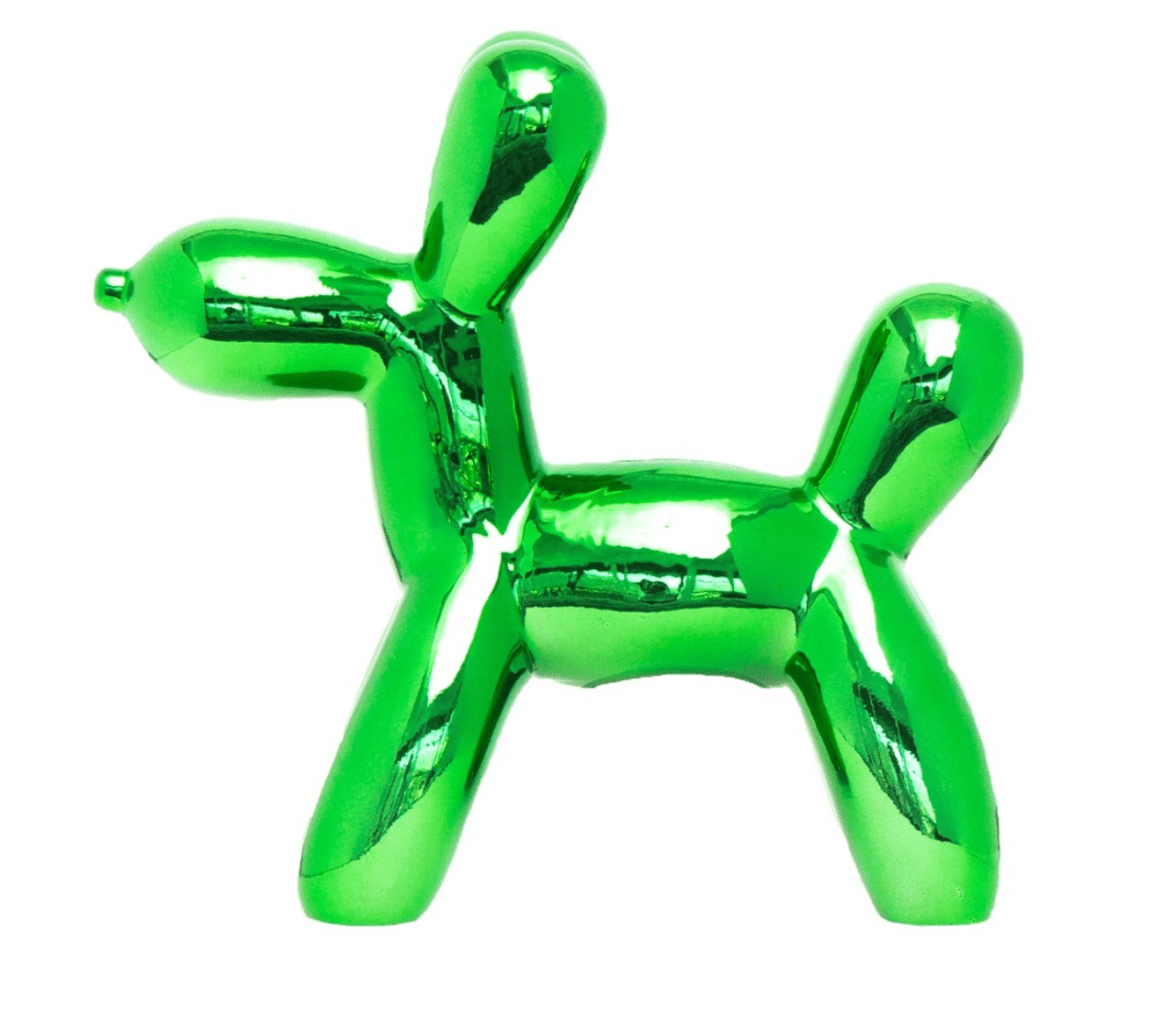 Kelly Green Mini Balloon Dog Bank image 1