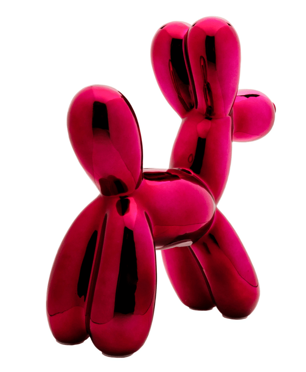 Plum 12" Ceramic Balloon Dog Bank image 2