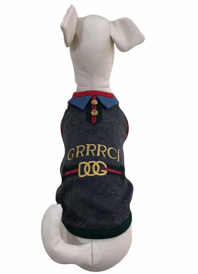 GRRRCI Charcoal Gray Dog Tank image 0