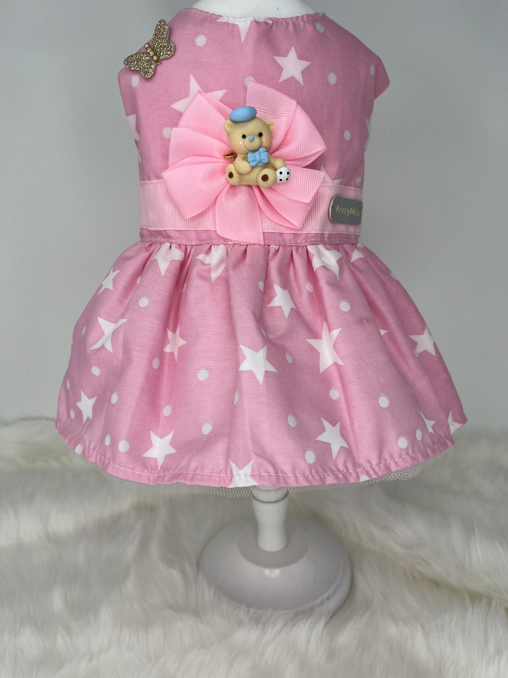 Stars on Pink Dog Dress image 0