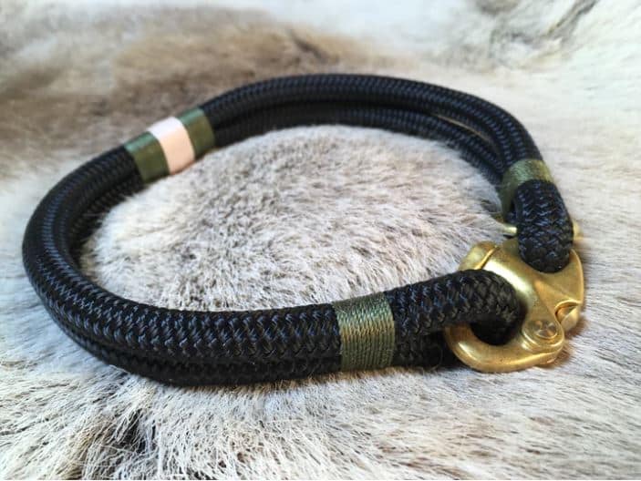 Oonalfie Classic Rope Dog Collar - African Safari image 0