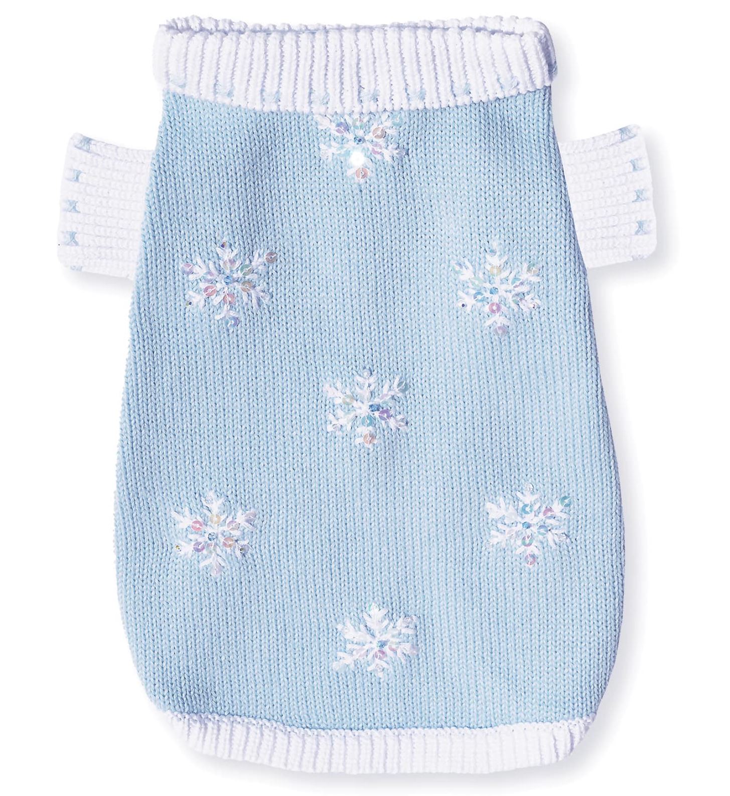 Sparkle Snow Day Dog Sweater image 1