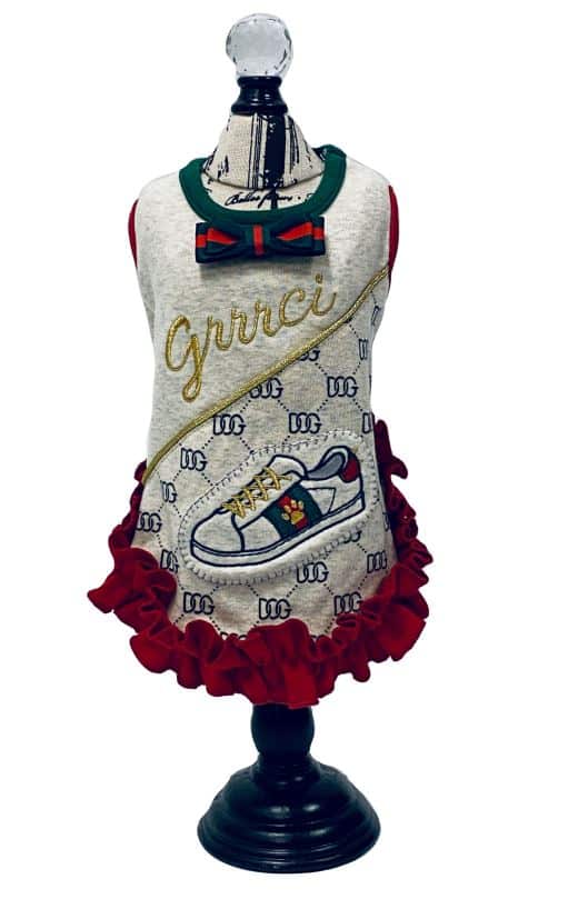 GRRRCI Classic Sneaker Ruffle Dog Dress image 0