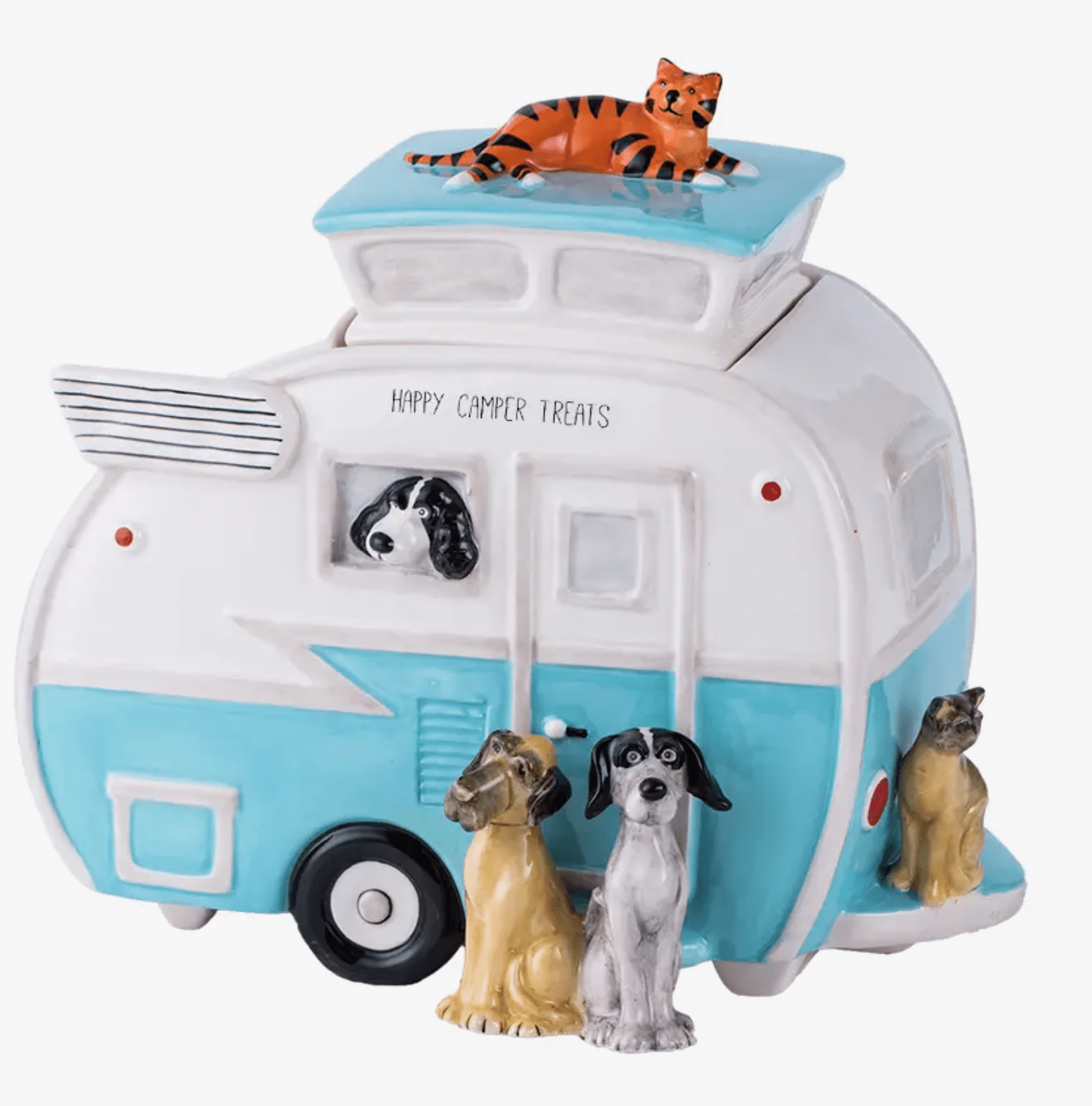Happy Camper Pet Treat Jar image 0