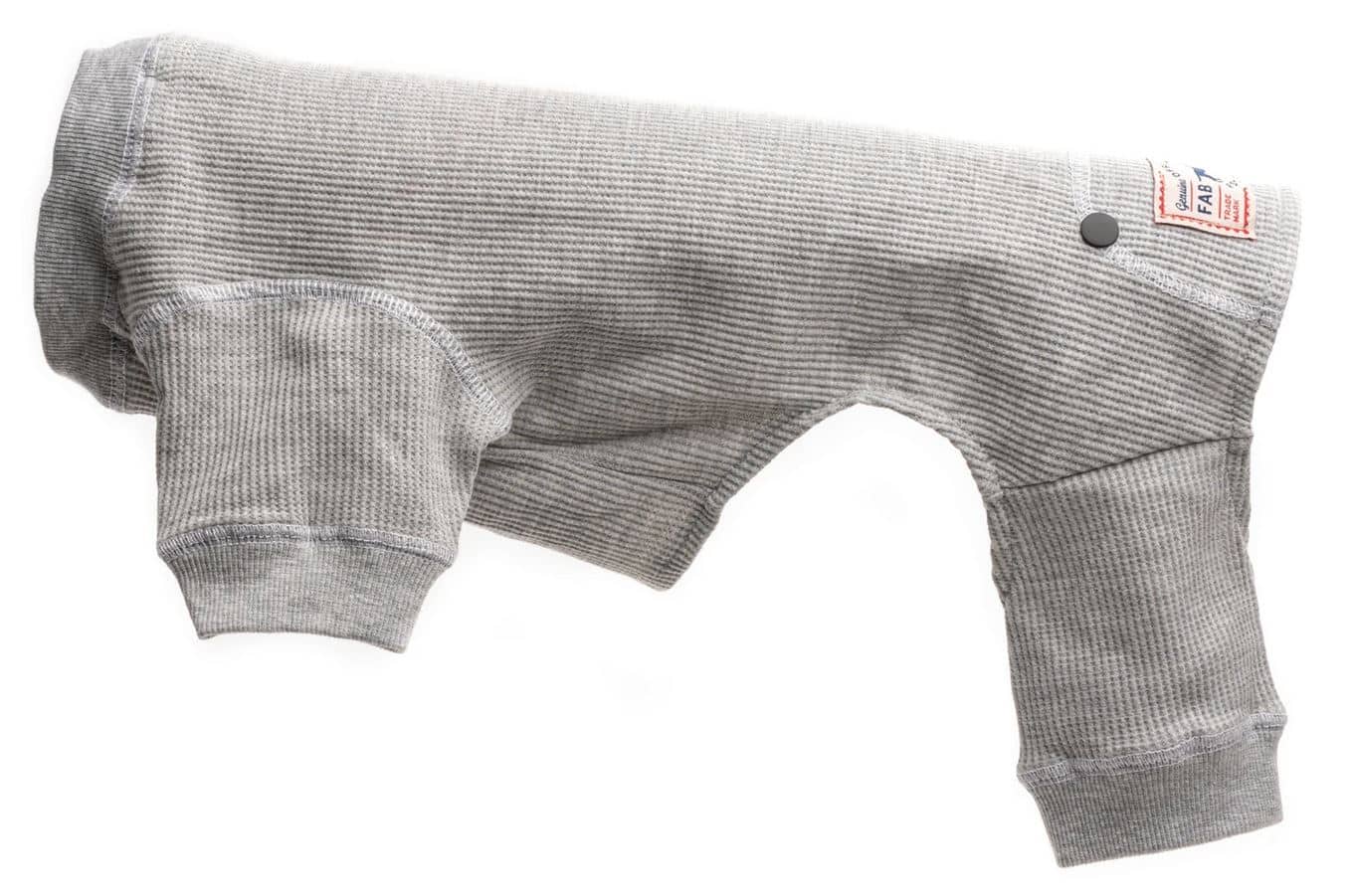 Heather Grey Thermal Dog Pajamas image 2