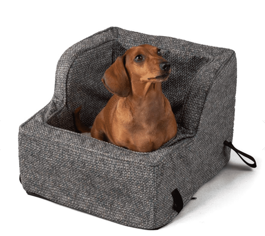 Snoozer Luxury High-Back Console Dog Car Seat - Show Dog Collection - Merlin Pewter image 1