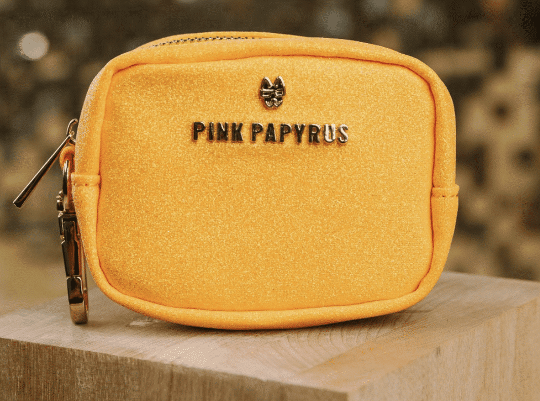Keaton Bag Dispenser/ Treat Pouch - Yellow Glitter image 0