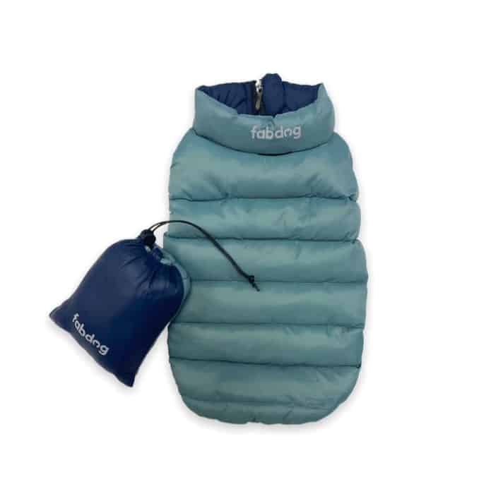 Blue Combo Pack N' Go Reversible Dog Puffer image 0