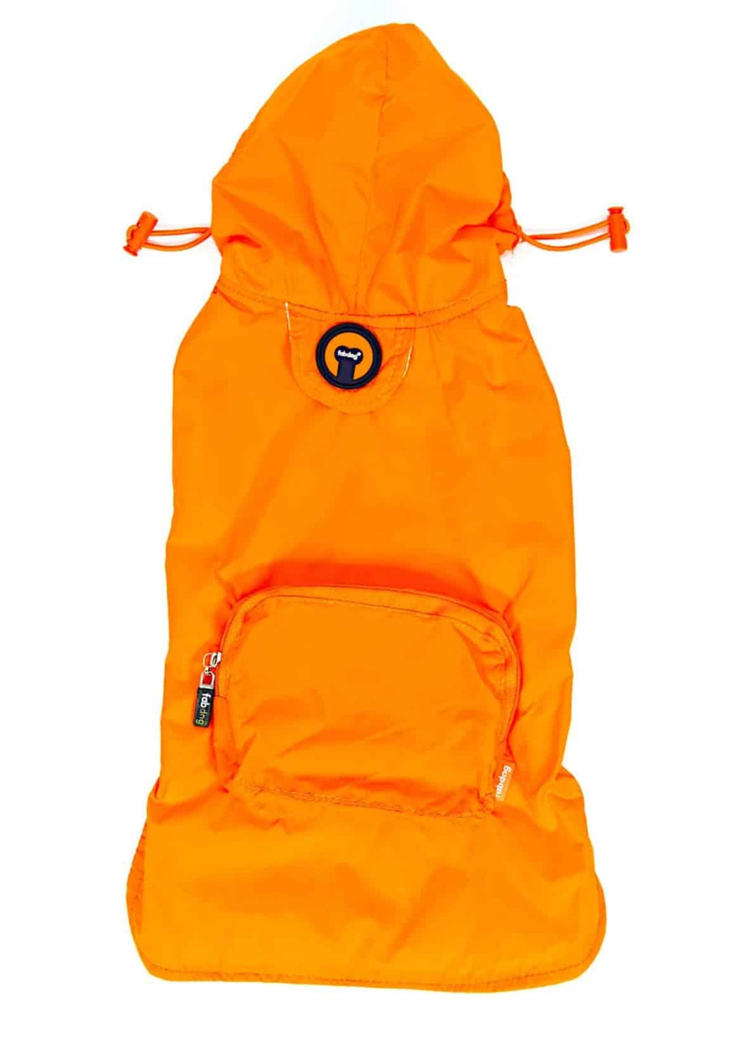 Orange Packaway Dog Raincoat image 0