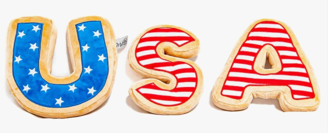 USA Sugar Cookie Plush Dog Toy image 1
