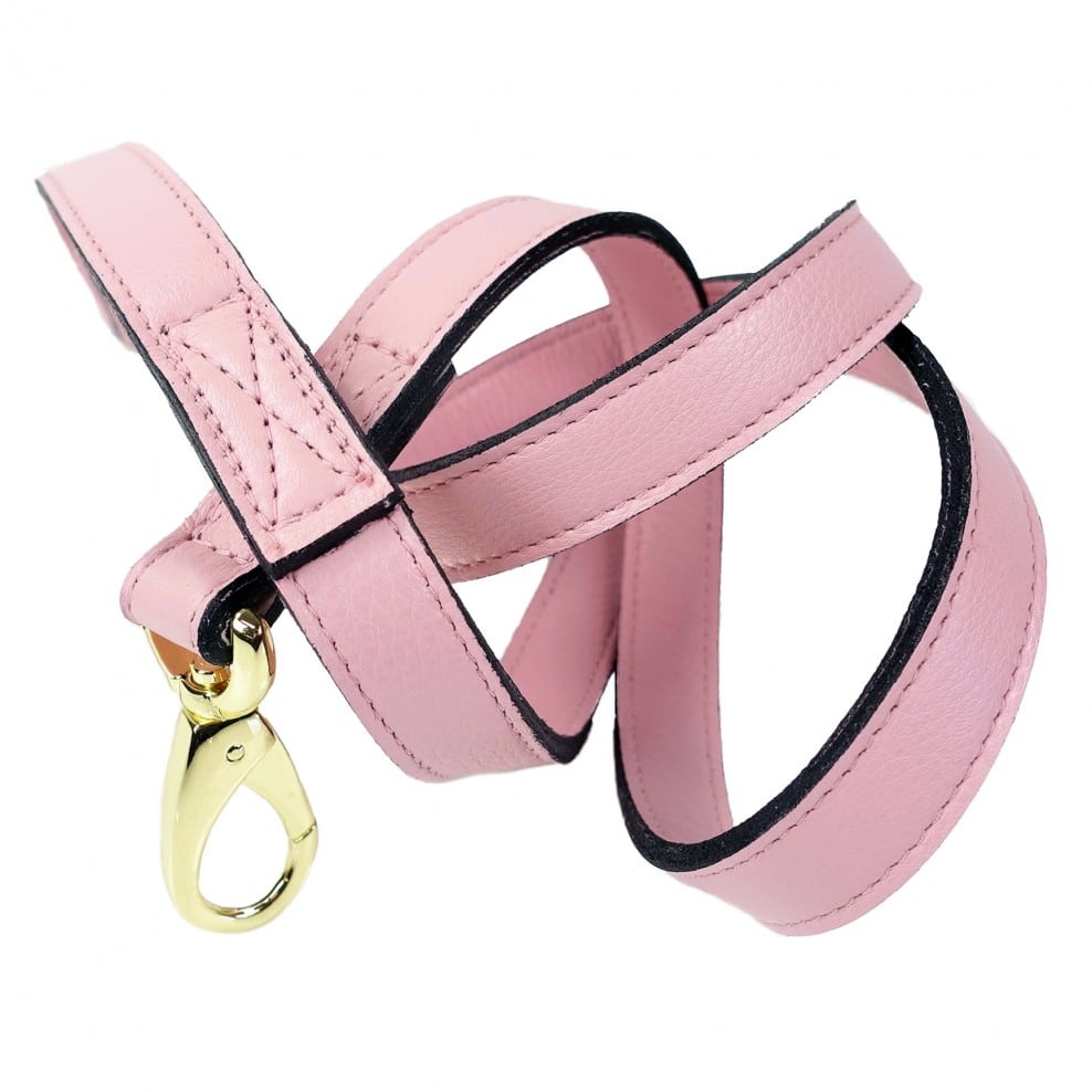 The Holiday/Athena Dog Leash in Sweet Pink & Gold image 0