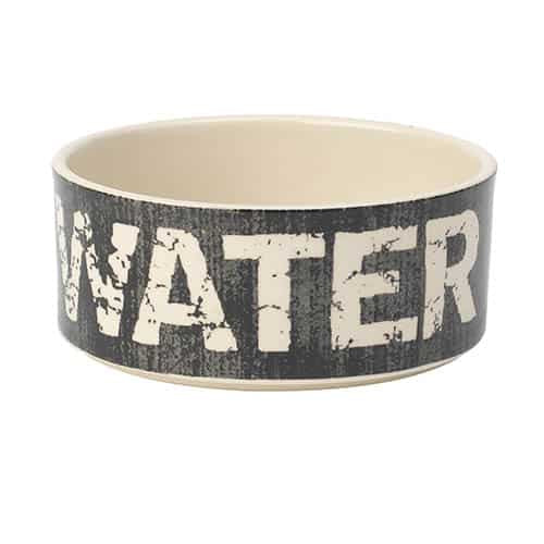 Vintage Stoneware Dog Water Bowl image 0