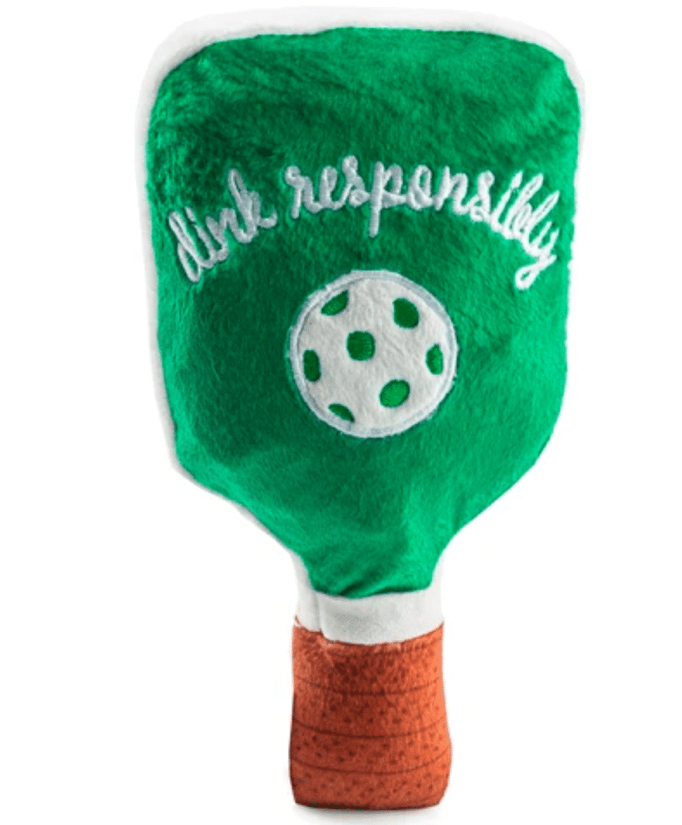 Green Stripe Pickleball Paddle Dog Toy image 2