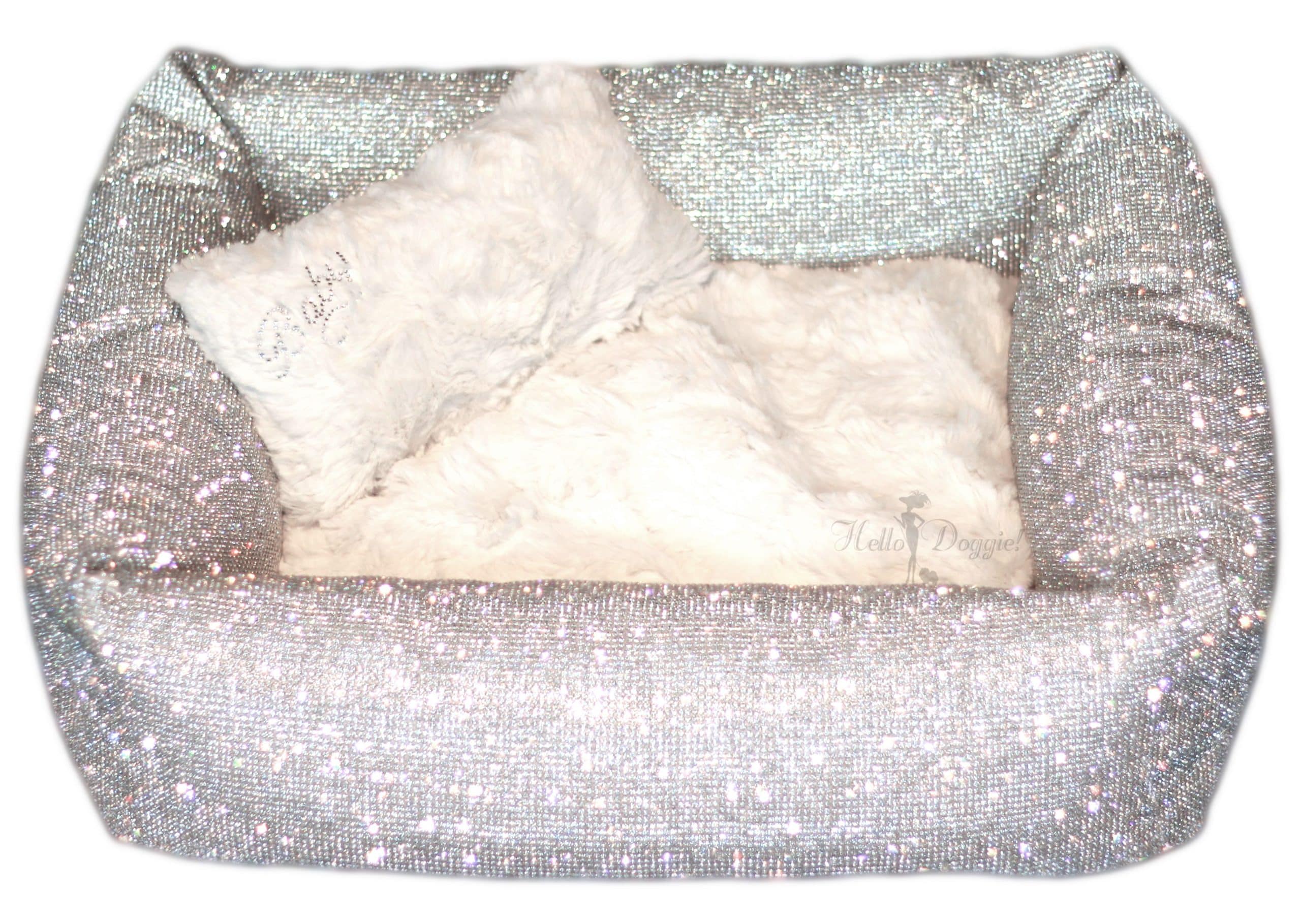 Imperial Crystal Dog Bed PUCCI Café