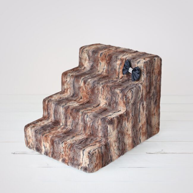 Luxury Pet Stairs 2 - Red Mohagany - PUCCI Cafe