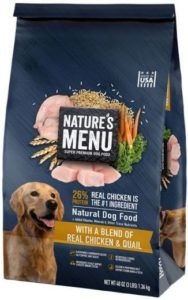 Nature’s Menu Super Premium Dog Food with a Blend of Real Chicken & Quail