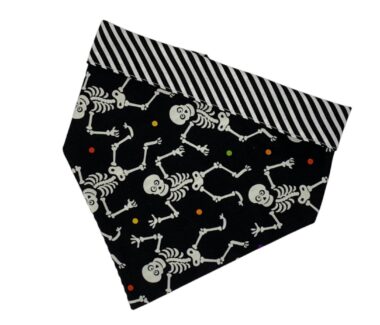 Skeletons Glow In The Dark Dog Bandana