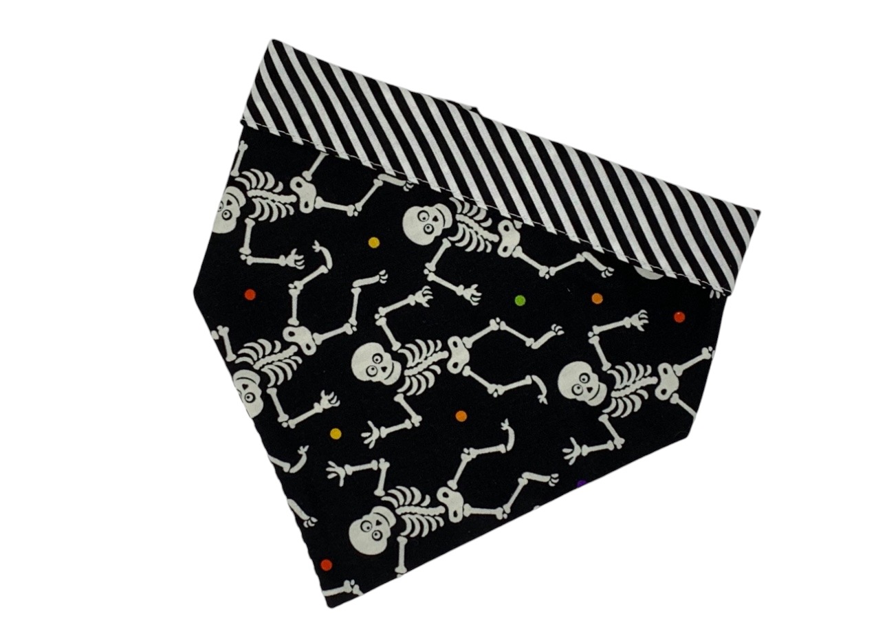 Skeletons Glow In The Dark Dog Bandana