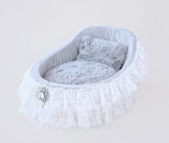 Crib Dog Bed - Sterling - PUCCI Cafe