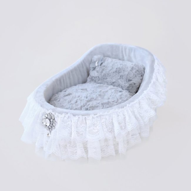 Crib Dog Bed - Sterling - PUCCI Cafe