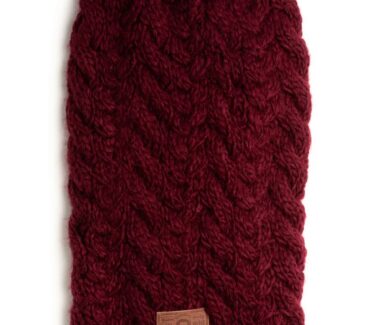 Burgundy Wool Turtleneck Dog Sweater - PUCCI Cafe