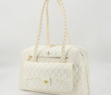 Porsha Dog Carrier - Cream - PUCCI Cafe