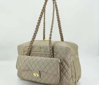 Porsha Dog Carrier - Tan - PUCCI Cafe