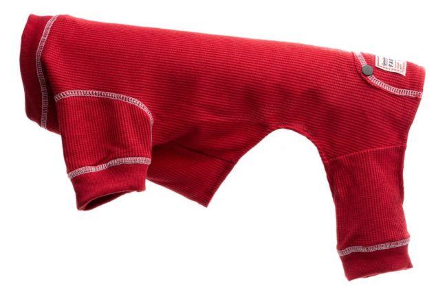Red Thermal Dog Pajamas Horizontal - PUCCI Cafe