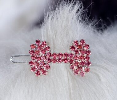 Crystal Bone Barrette Pink - PUCCI Cafe