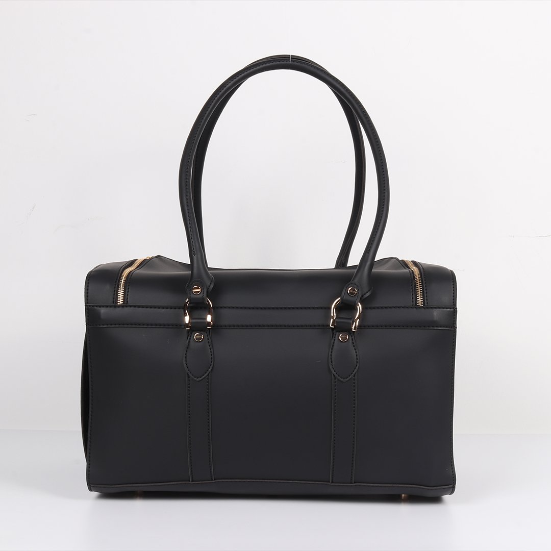 Grand Voyager Dog Carrier- Black Back 2 - PUCCI Cafe