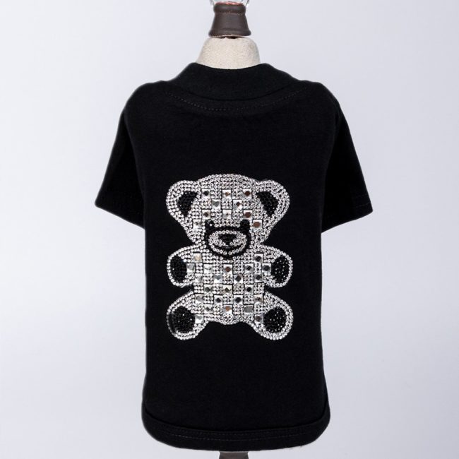 Teddy Bow Tee - Black - PUCCI Cafe