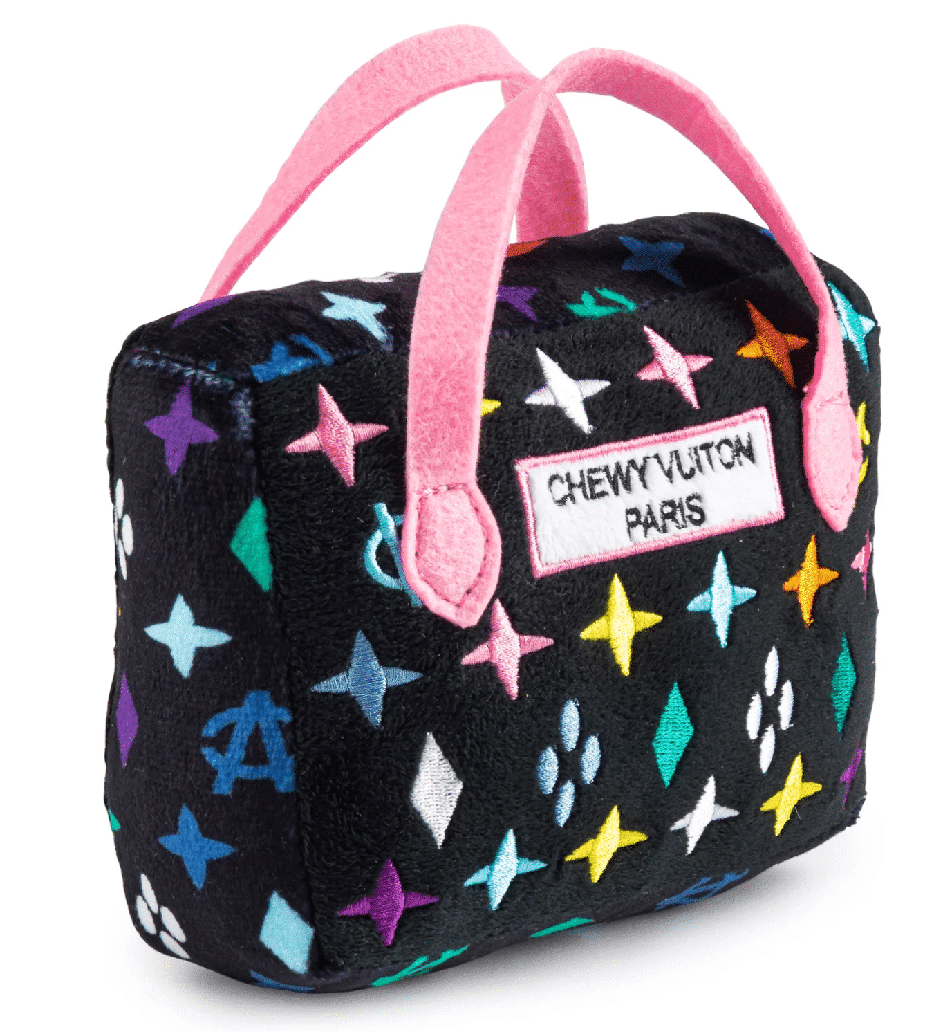 PUCCI Cafe Black Monogram Chewy Vuiton Handbag Dog Toy 2