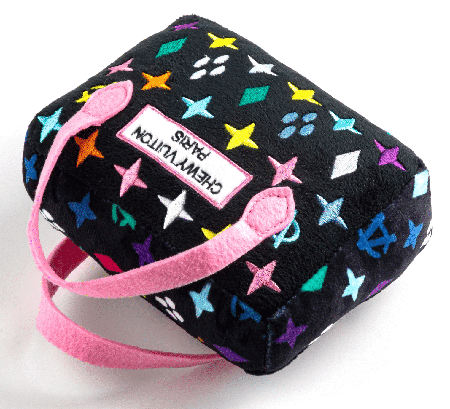 PUCCI Cafe Black Monogram Chewy Vuiton Handbag Dog Toy 3