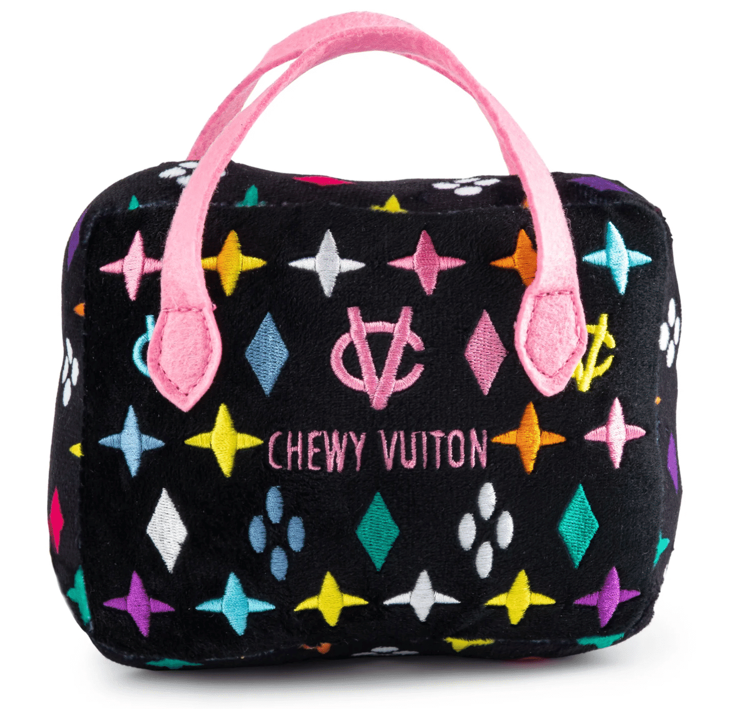 PUCCI Cafe Black Monogram Chewy Vuiton Handbag Dog Toy 4