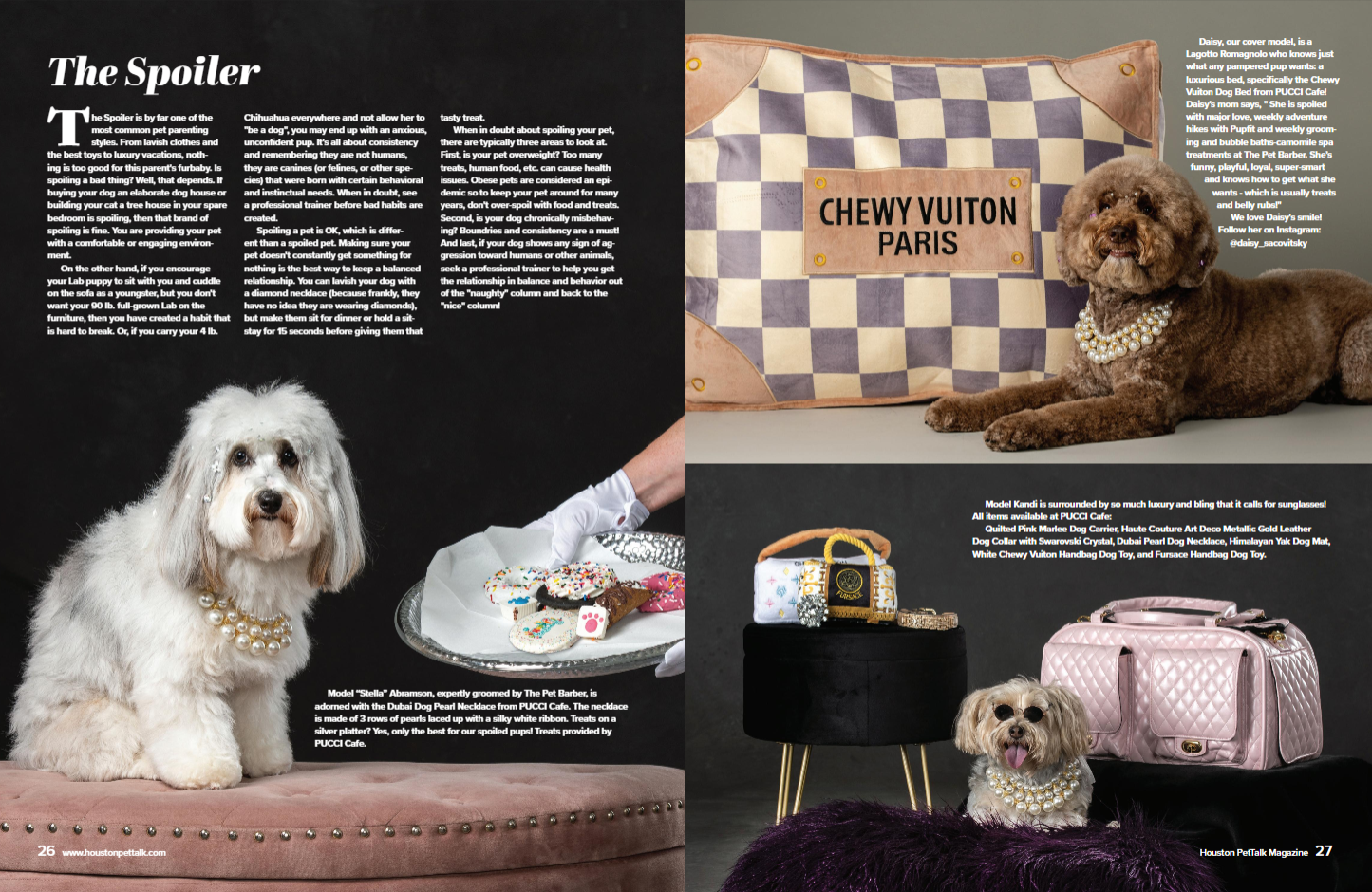 Checker Chewy Vuiton Dog Bed