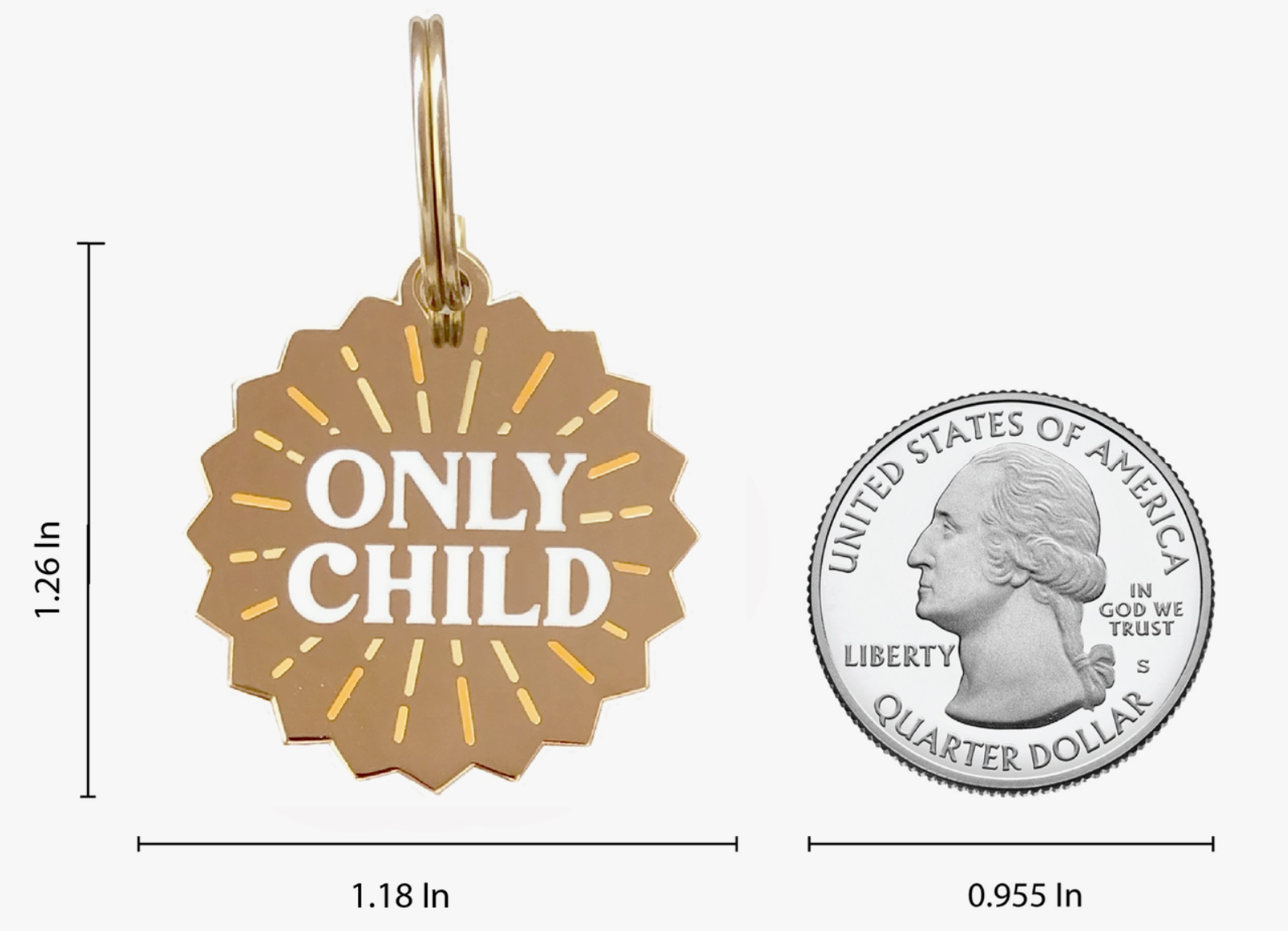 "Only Child" Dog Charm