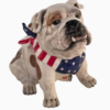 Stars and Stripes Forever Bulldog Treat Jar