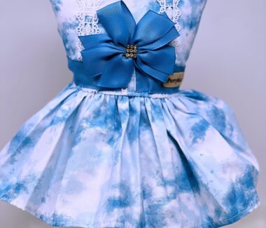 Sky Blue Dog Dress