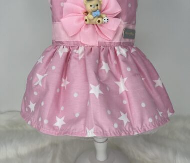 Stars on Pink Dog Dress
