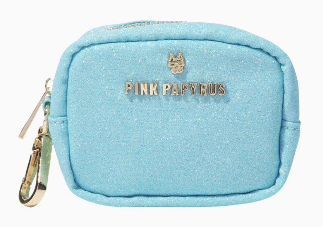 Dawson Bag Dispenser/ Treat Pouch - Blue Glitter